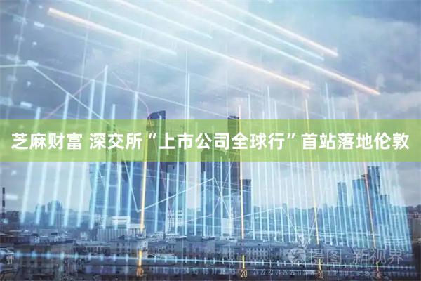 芝麻财富 深交所“上市公司全球行”首站落地伦敦